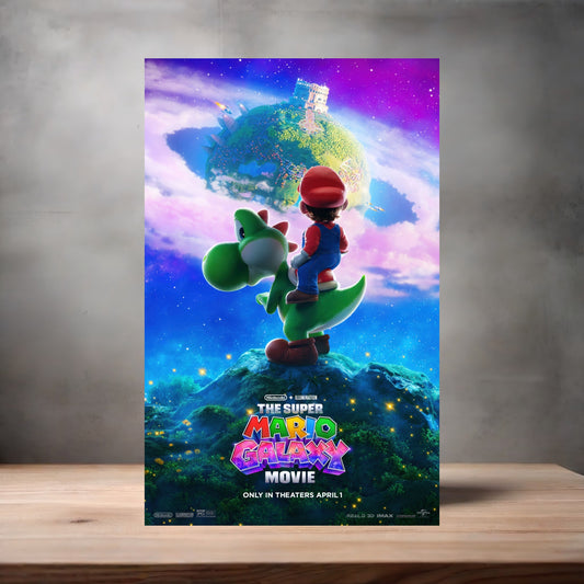 The Super Mario Galaxy 13" x 19" movie poster. Matte or Glossy. B6