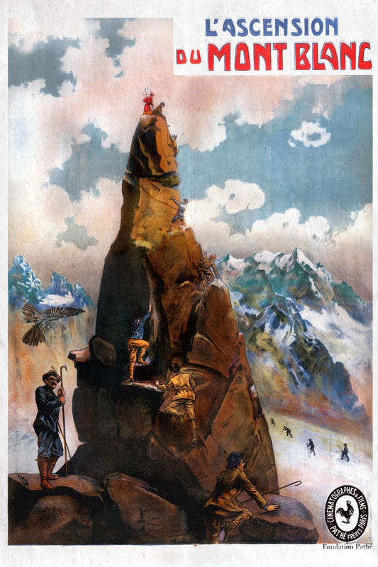 The Ascent of Mont Blanc 13"x 19" movie poster.