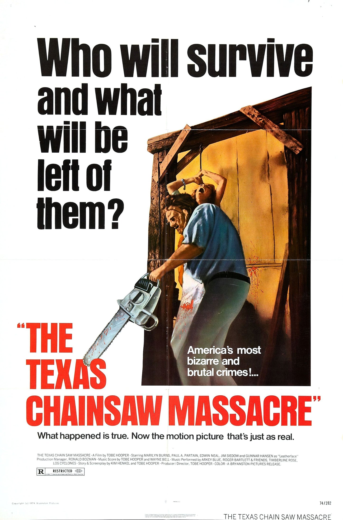 The Texas Chainsaw Massacre 13"x 19" movie poster. V2