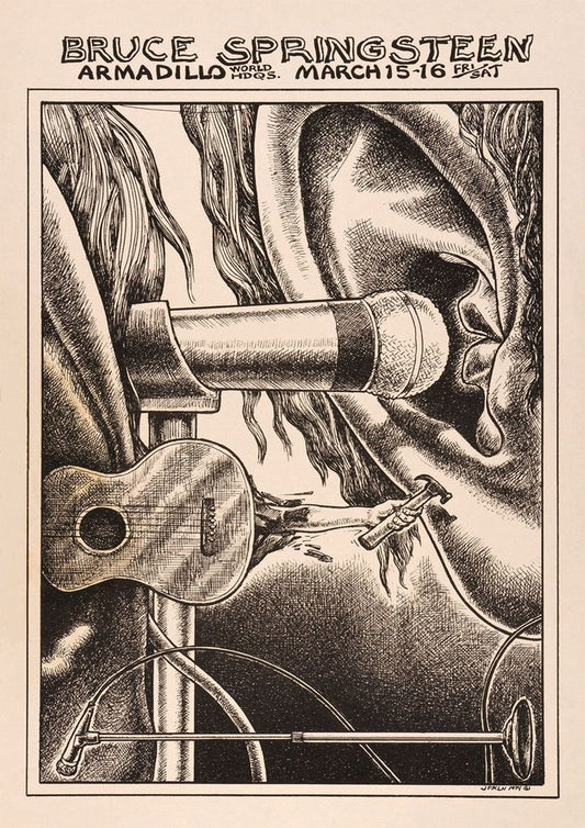 Concert poster with multiple size and finish options. Bruce Springsteen