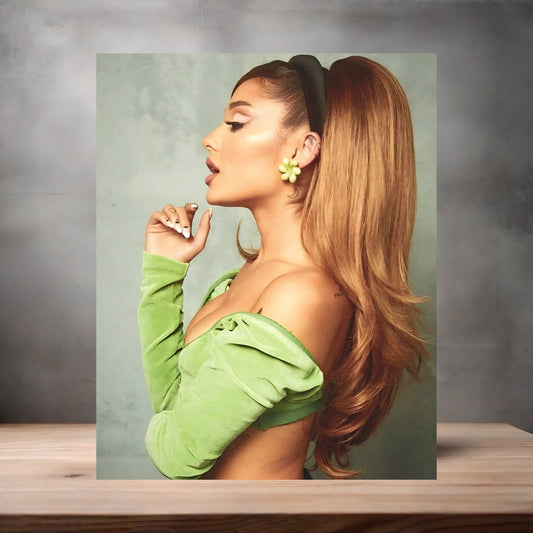 Ariana Grande custom poster, metal print or keychain. C8