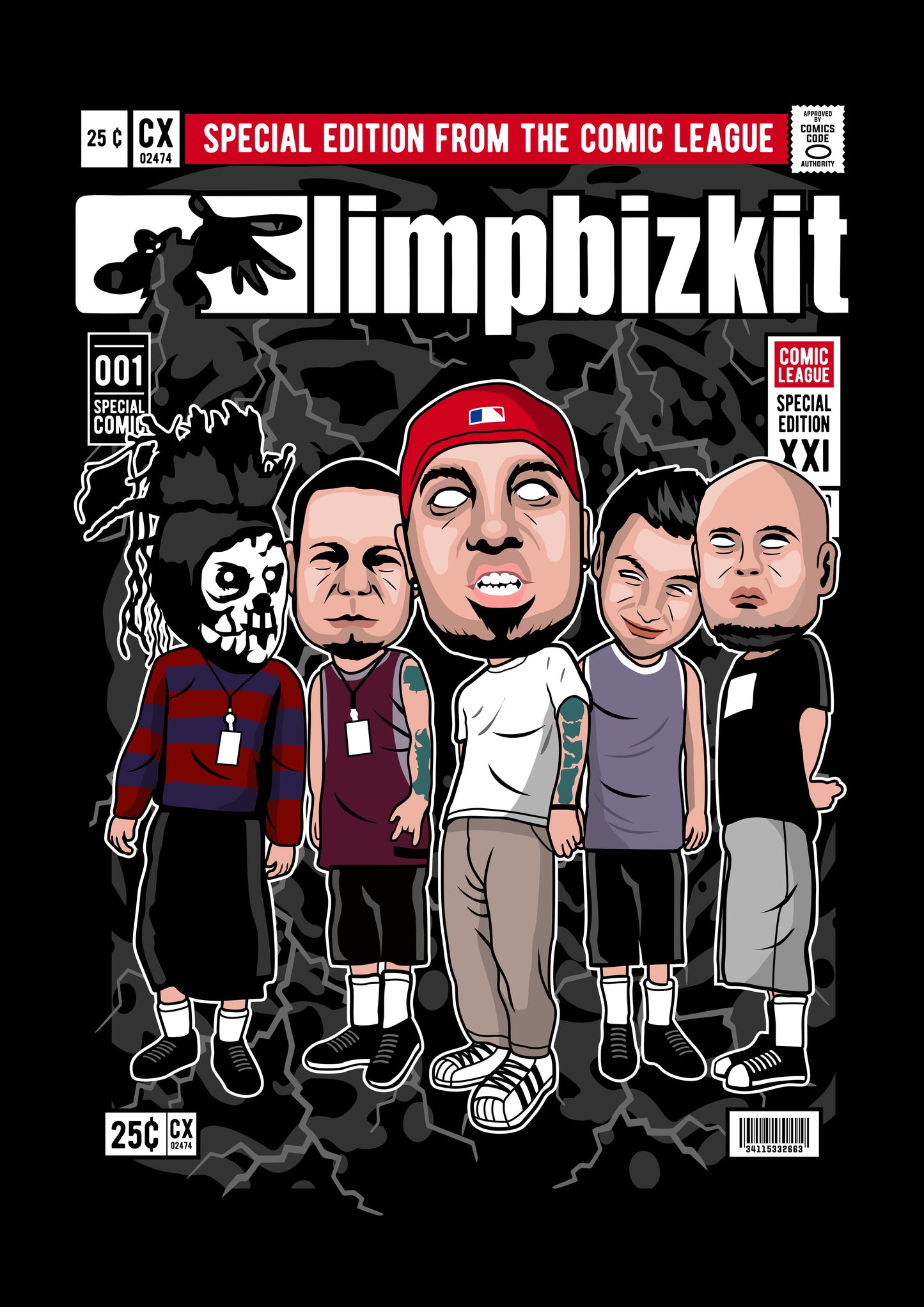 Funko Pop poster with multiple size and finish options. Limp Bizkit
