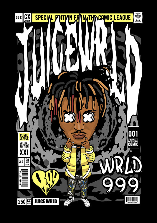 Funko Pop poster with multiple size and finish options. Juice Wrld