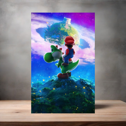 The Super Mario Galaxy 13" x 19" movie poster. Matte or Glossy. B5