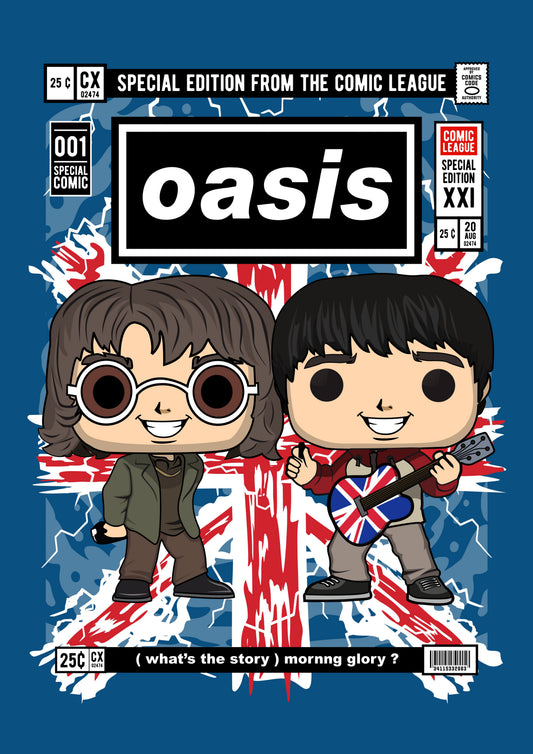 Funko Pop poster with multiple size and finish options. Oasis v2
