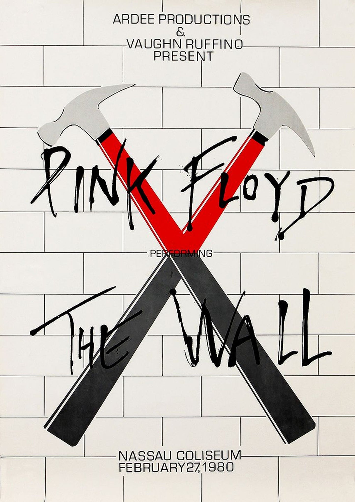 Concert poster with multiple size and finish options. Pink Floyd Nassau Coliseum