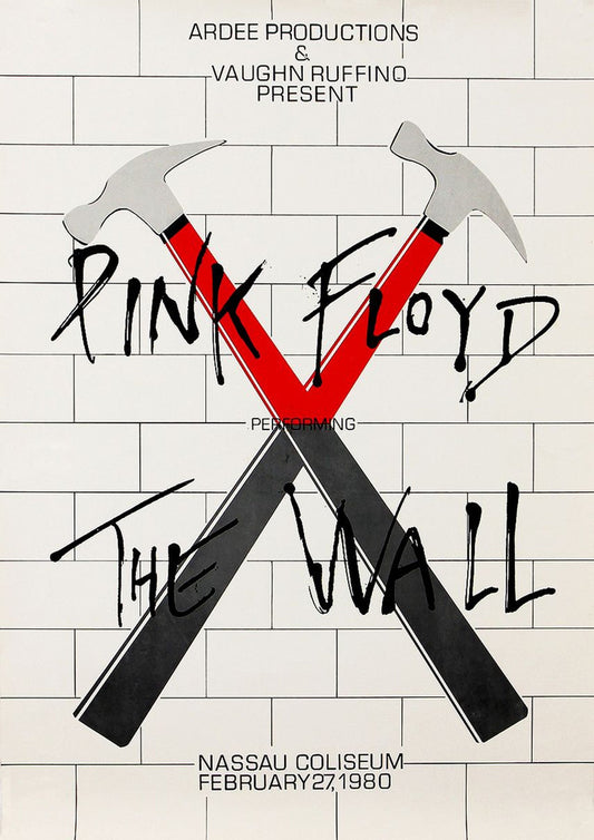 Concert poster with multiple size and finish options. Pink Floyd Nassau Coliseum