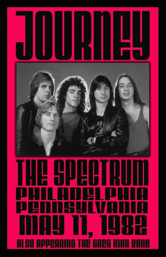 Concert poster with multiple size and finish options. Journey the Spectrum Philadelphia