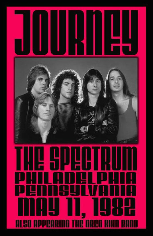 Concert poster with multiple size and finish options. Journey the Spectrum Philadelphia