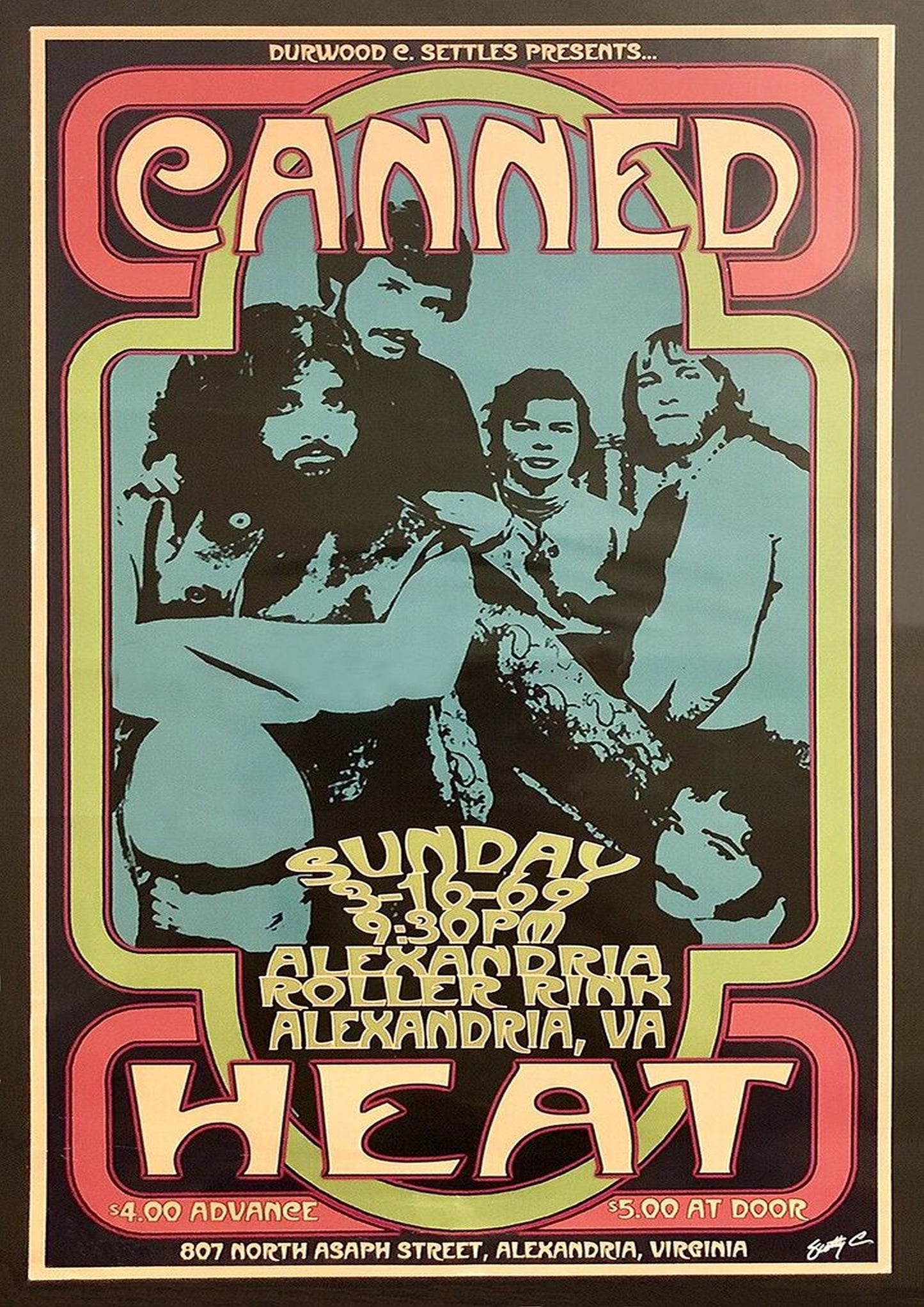Concert poster with multiple size and finish options. Canned Heat