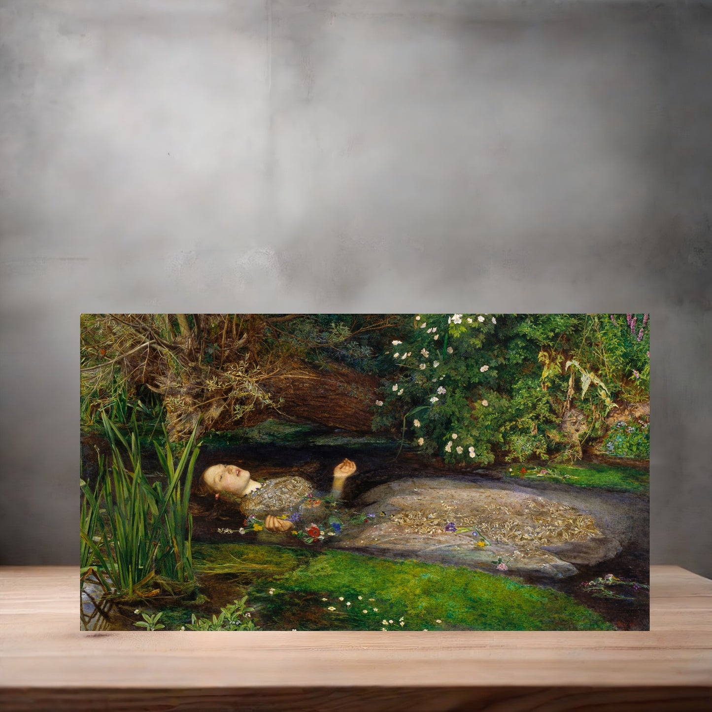 Museum painting poster with multiple size and finish options. Sir John Everett Millais, Ophelia