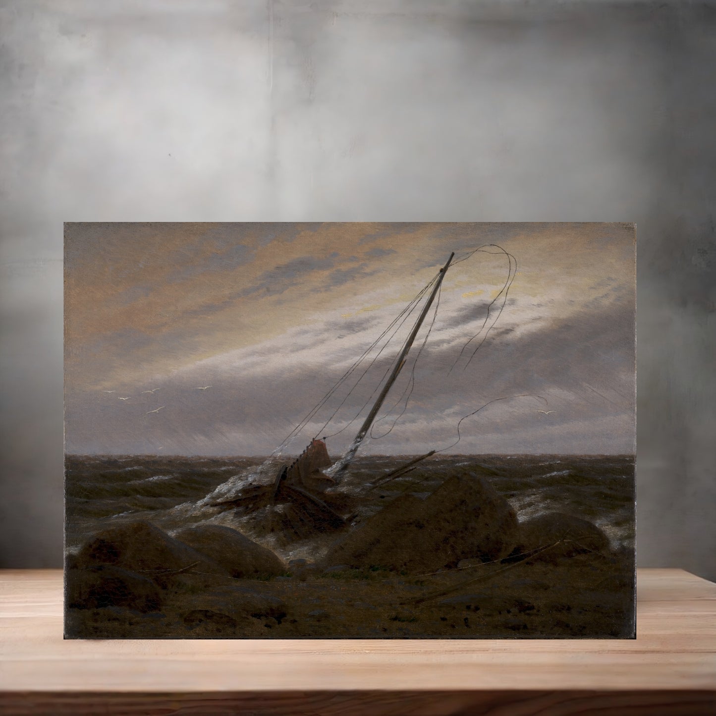 Museum painting poster with multiple size and finish options. Caspar David Friedrich, After the Storm