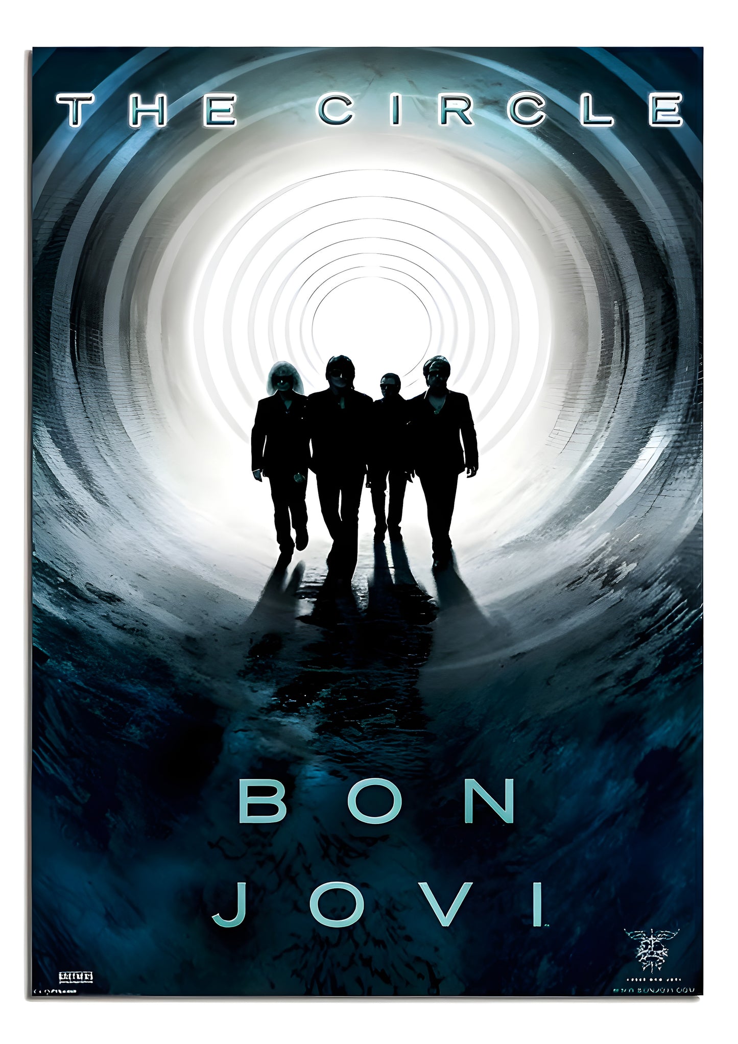 Concert poster with multiple size and finish options. Bon Jovi, the Circle