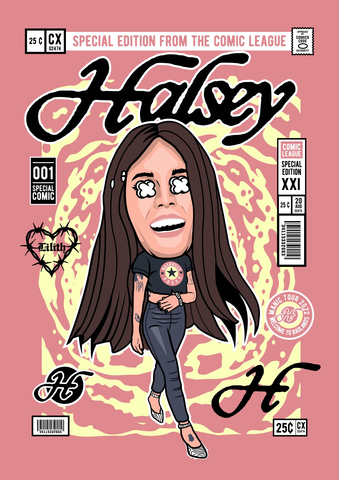 Funko Pop poster with multiple size and finish options. Halsey