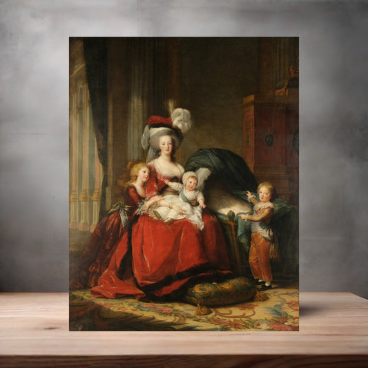 Museum painting poster with multiple size and finish options. Elizabeth Vigee Le Brun, Mary Antoinette and her Children