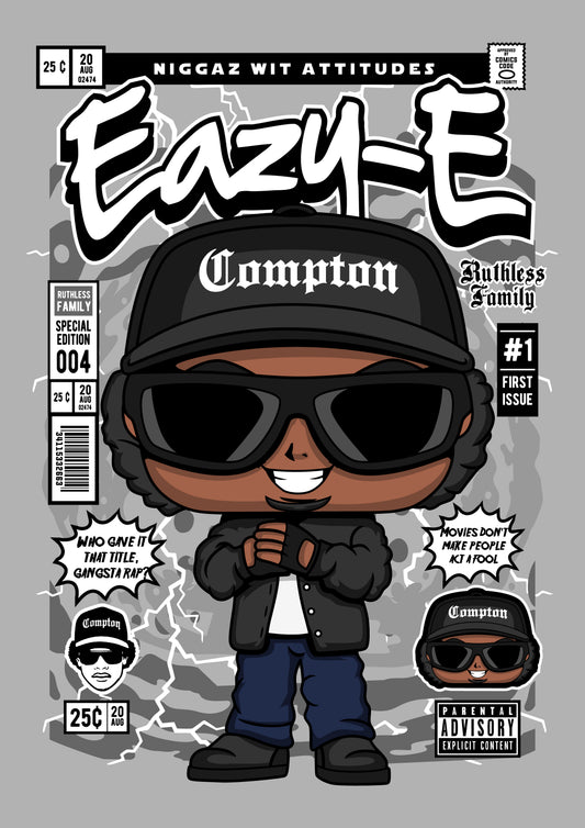 Funko Pop poster with multiple size and finish options. Eazy-E