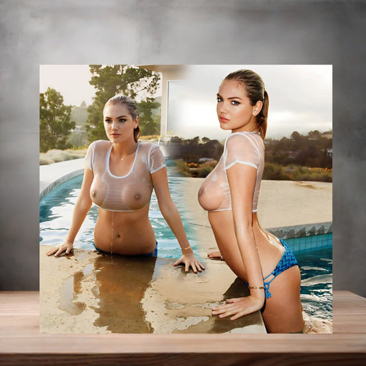 Kate Upton Sexy NSFW 13" x 19" poster. Matte or Glossy. A4