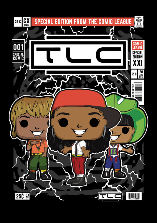 Funko Pop poster with multiple size and finish options. TLC