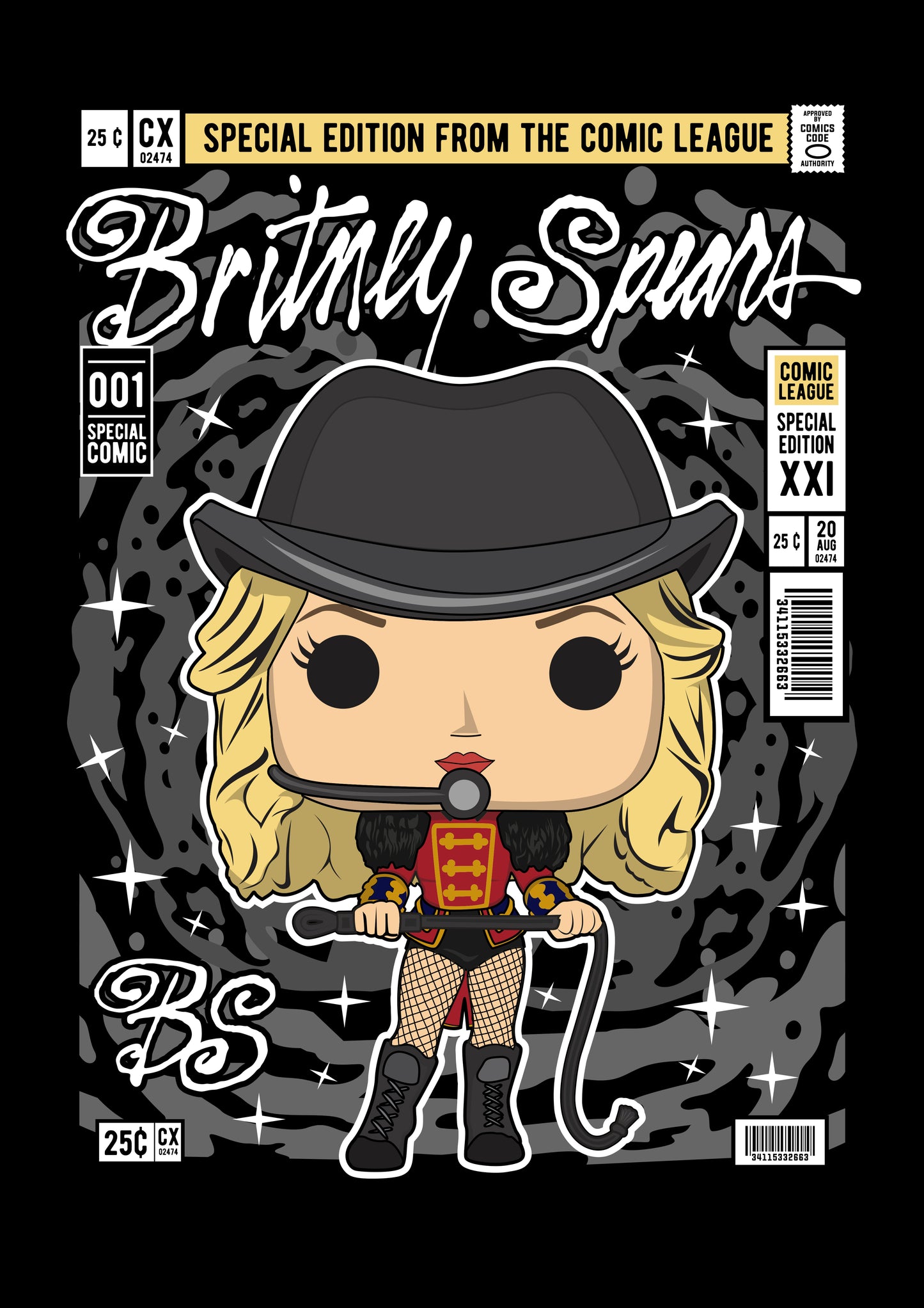 Funko Pop poster with multiple size and finish options. Britney Spears