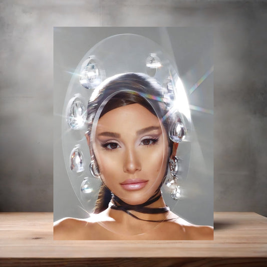 Ariana Grande custom poster, metal print or keychain. C5