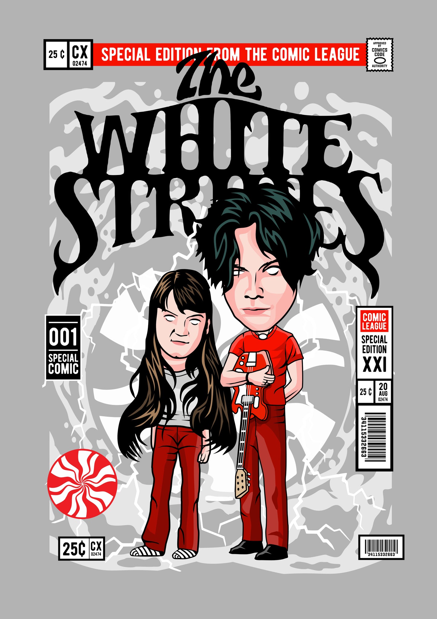 Funko Pop poster with multiple size and finish options. The White Stripes