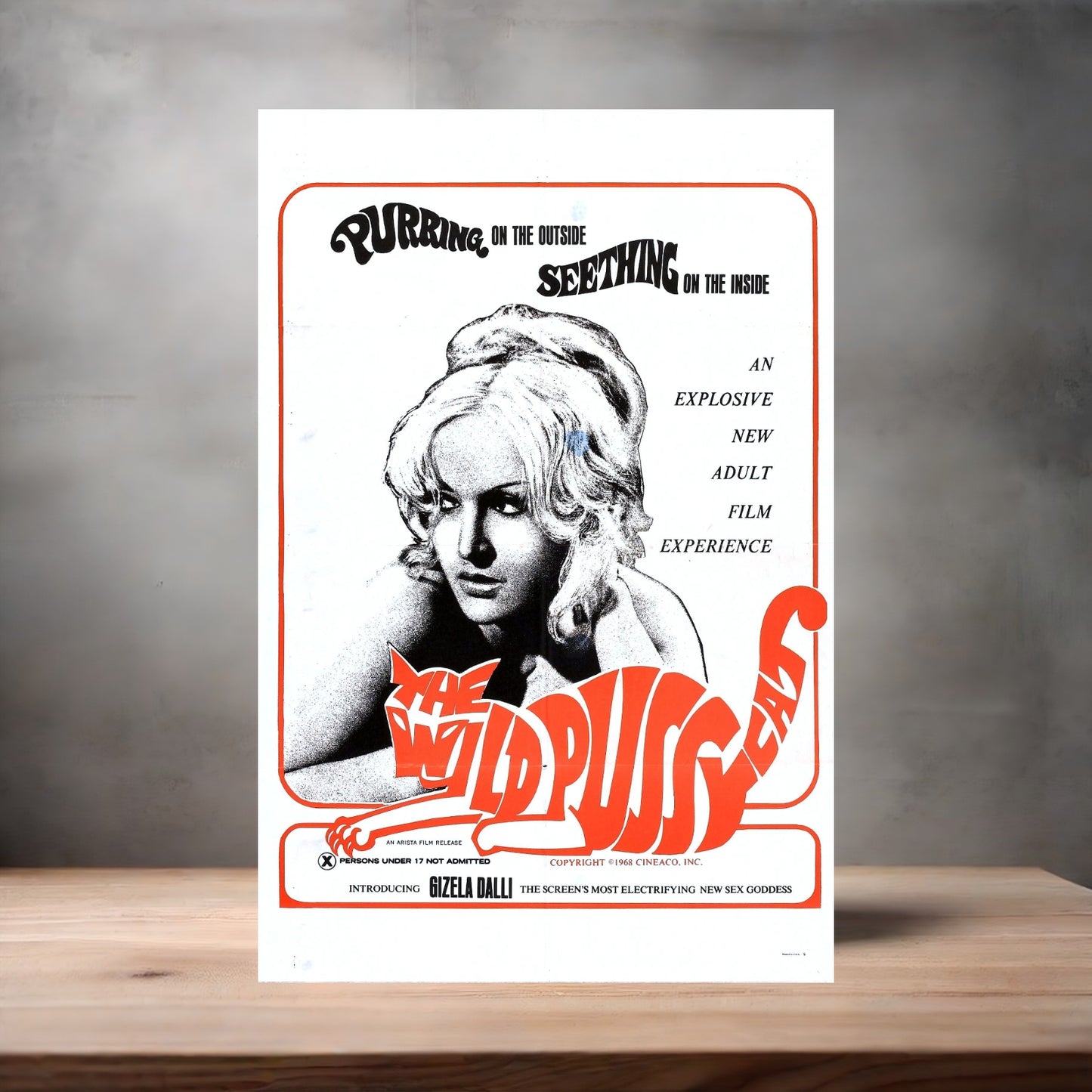 Adult Film movie poster with multiple size and finish options. The Wild Pussycat