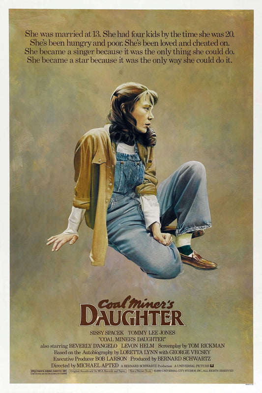 Coal Miner's Daughter 13"x 19" movie poster.