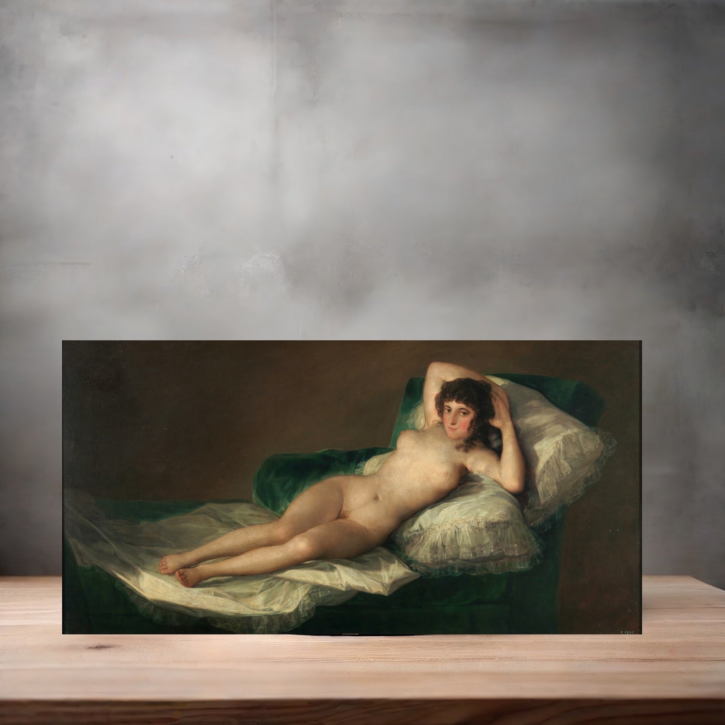 Museum painting poster with multiple size and finish options. Francisco Goya, the Naked Maja
