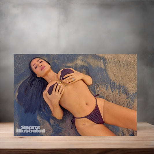 Salma Hayek Sports Illustrated swimsuit 13" x 19" poster. Matte or Glossy. A6