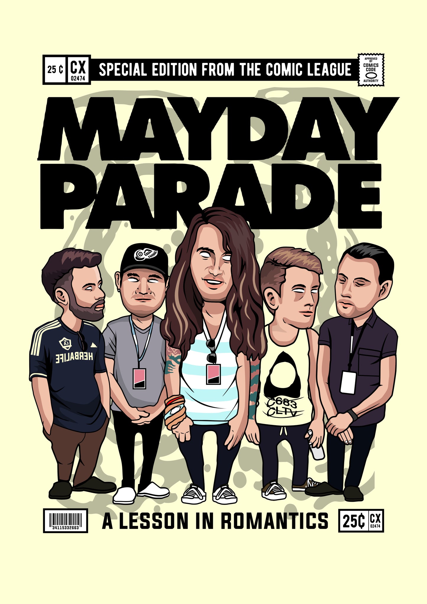 Funko Pop poster with multiple size and finish options. Mayday Parade