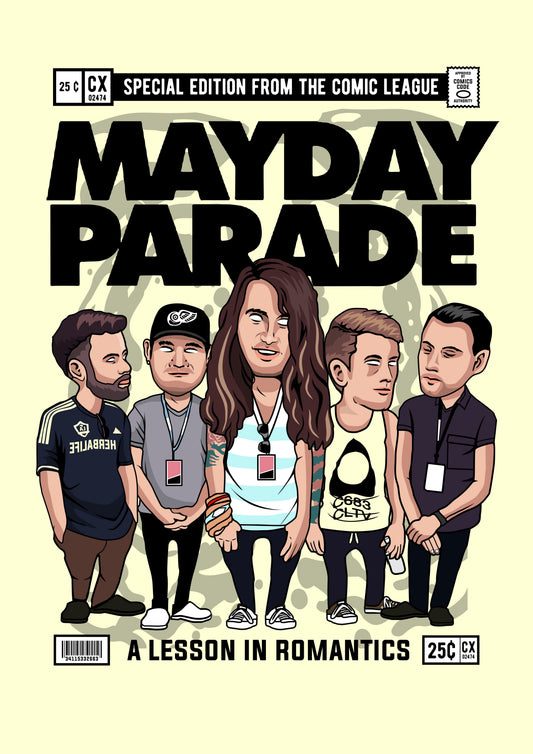 Funko Pop poster with multiple size and finish options. Mayday Parade