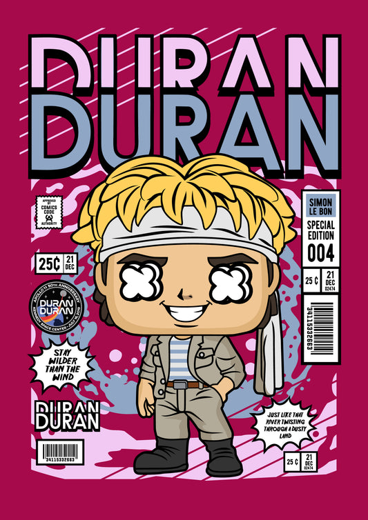 Funko Pop poster with multiple size and finish options. Duran Duran