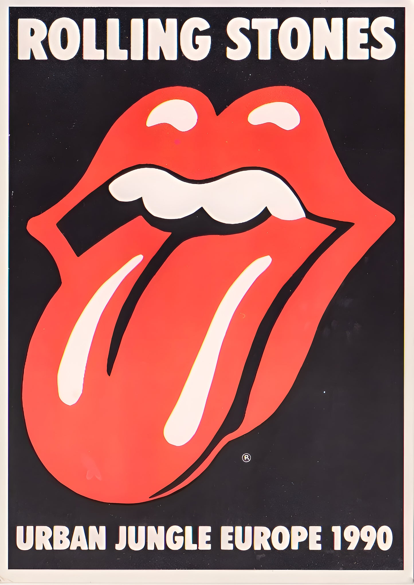 Concert poster with multiple size and finish options. Rolling Stones Urban Jungle Tour