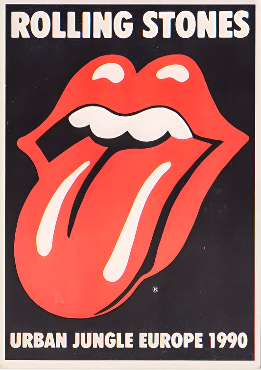 Concert poster with multiple size and finish options. Rolling Stones Urban Jungle Tour