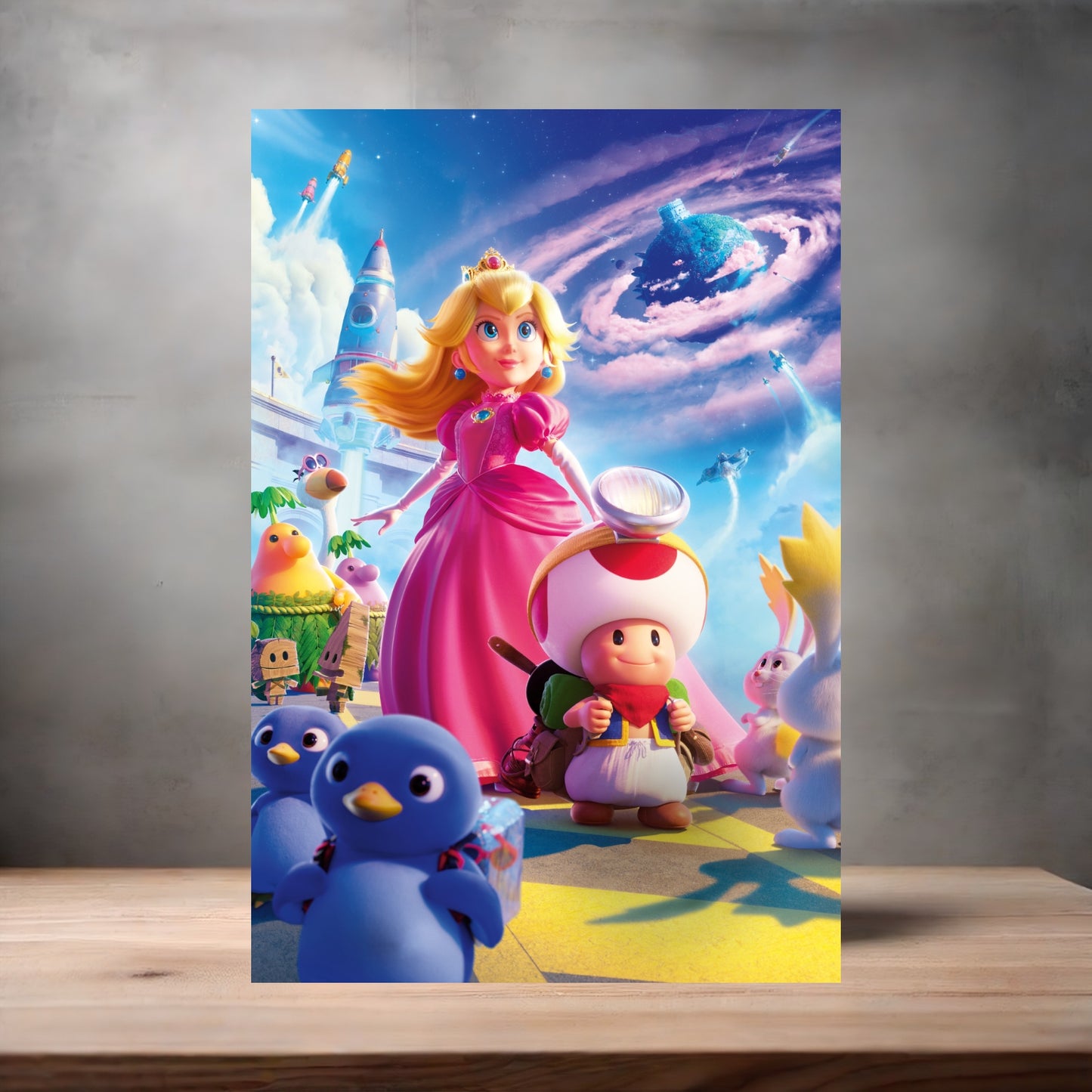 The Super Mario Galaxy 13" x 19" movie poster. Matte or Glossy. A4