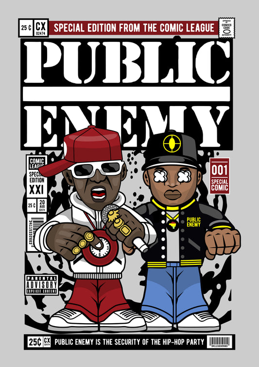 Funko Pop poster with multiple size and finish options. Public Enemy