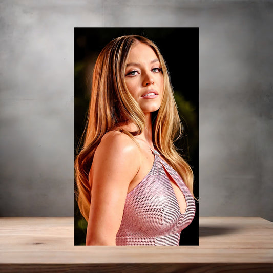 Sexy Sydney Sweeney metal poster. Multiple sizes available. Hot A1