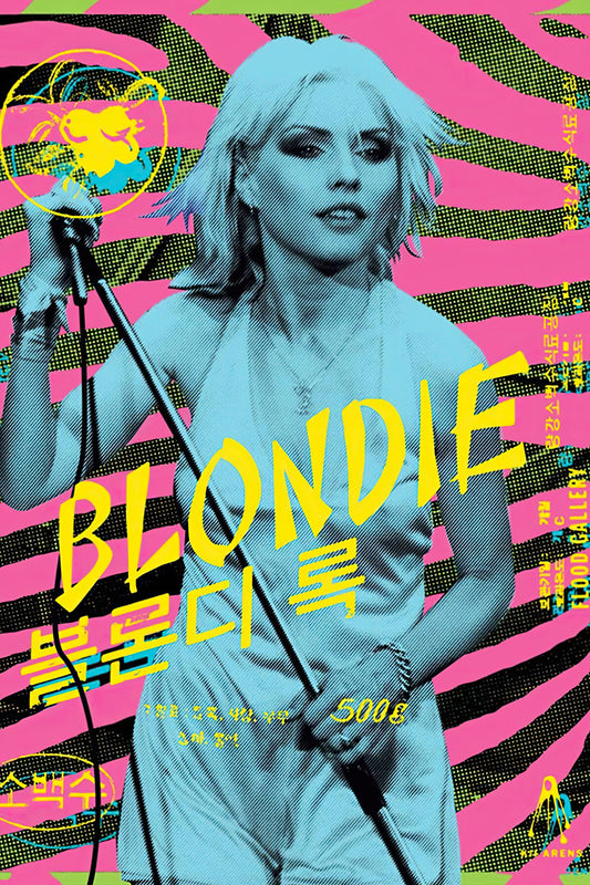 Concert poster with multiple size and finish options. Blondie A2