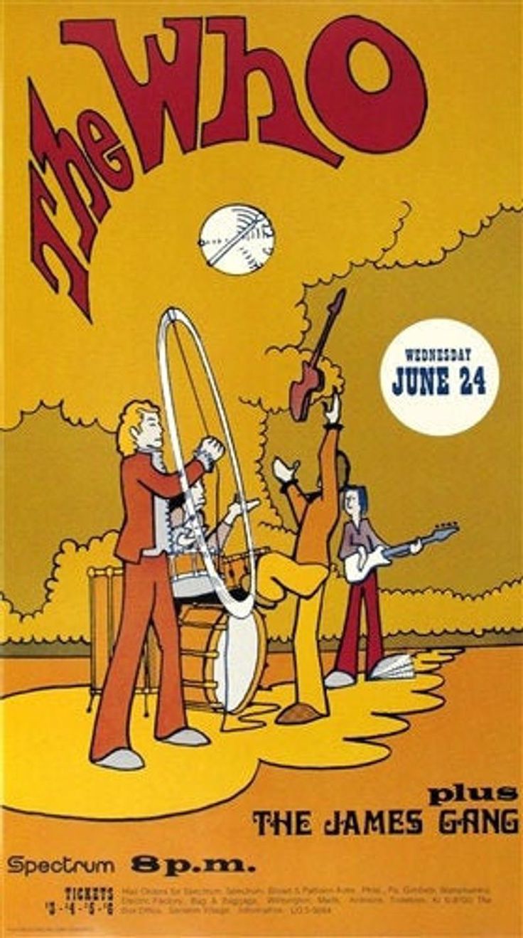 Concert poster with multiple size and finish options. The Who