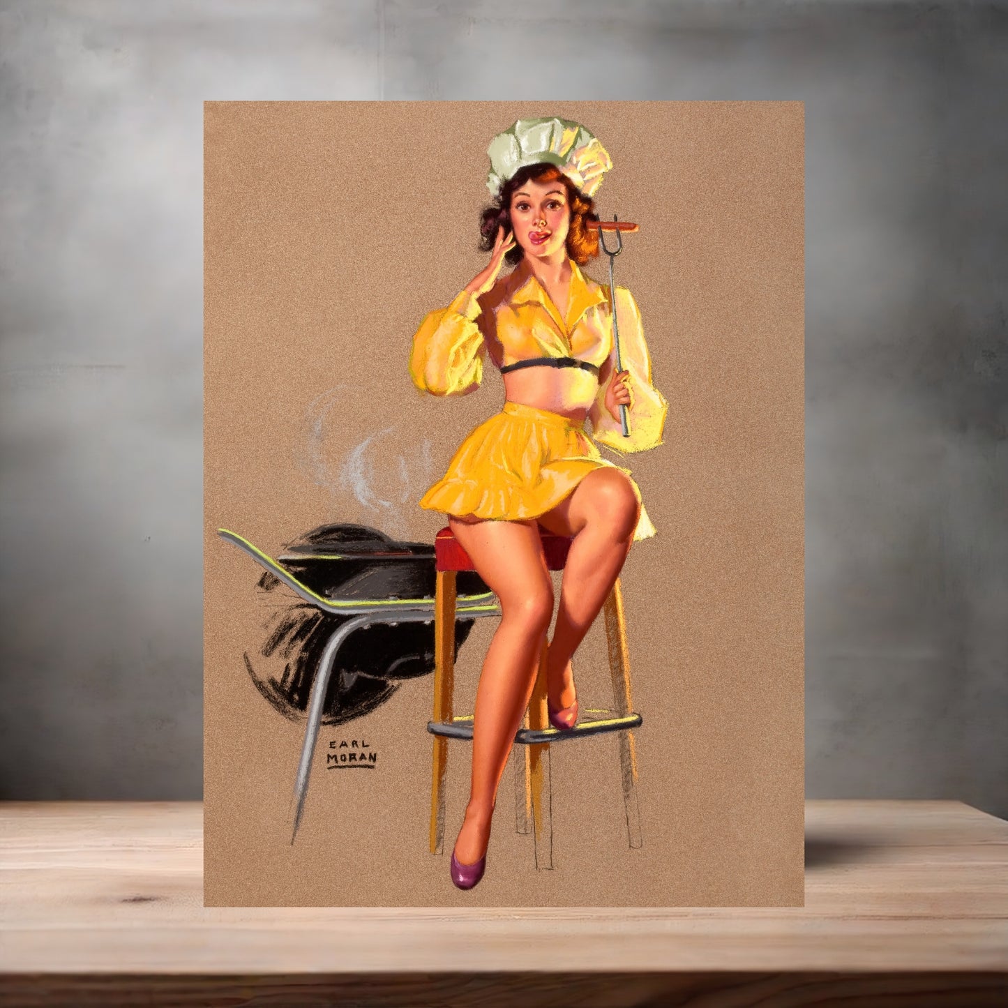 Earl Moran Pin-up girl poster with multiple size and finish options. A Sweet Job