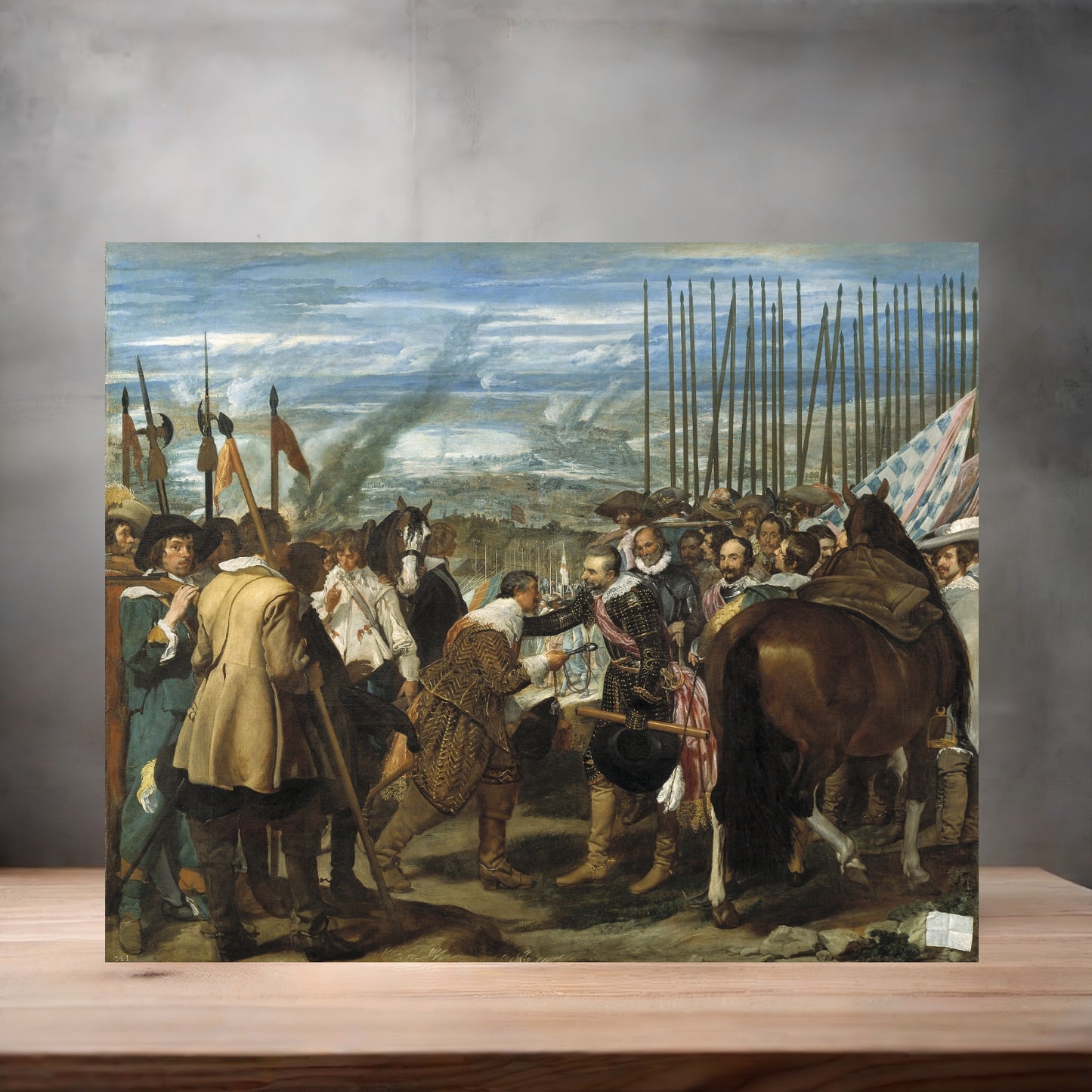 Museum painting poster with multiple size and finish options. Diego Velasquez, The Surrender of Breda