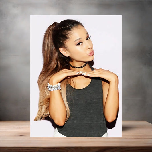 Ariana Grande custom poster, metal print or keychain. B4