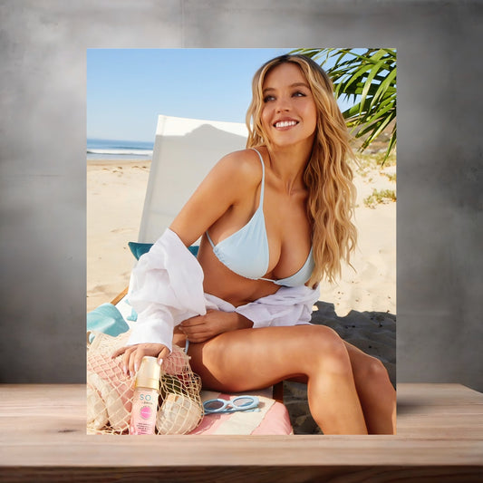 Sexy Sydney Sweeney metal poster. Multiple sizes available. Hot I8